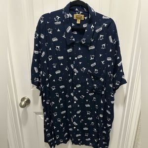 Men’s button down short sleeve 4XL